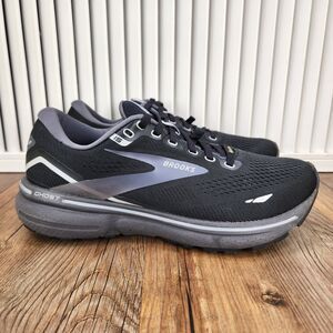Brooks Ghost 15 GTX Running Shoes Womens Sz 8B Black Gray Waterproof 1203821B022